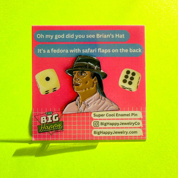 Brian's Hat Enamel Pin | "I Think You Should Leave" TV Show Inspired Accessory | Comedy Fan Gift