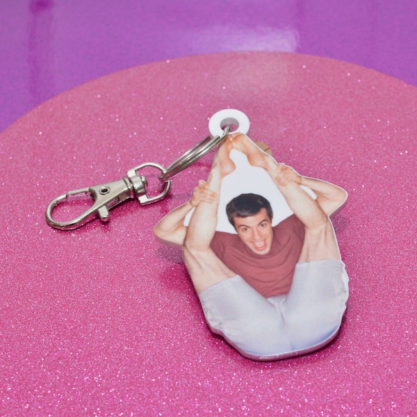 Nathan Fielder Funny Keychain - Comedy TV Show Inspired Accessory - Hilarious Gift for Fans - Birthday Gag Gift Valentine's Day Present