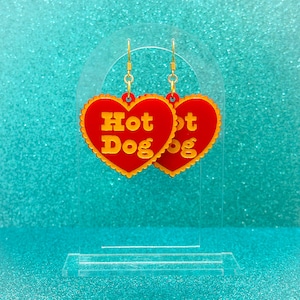 Hot Dog Herz Ohrringe