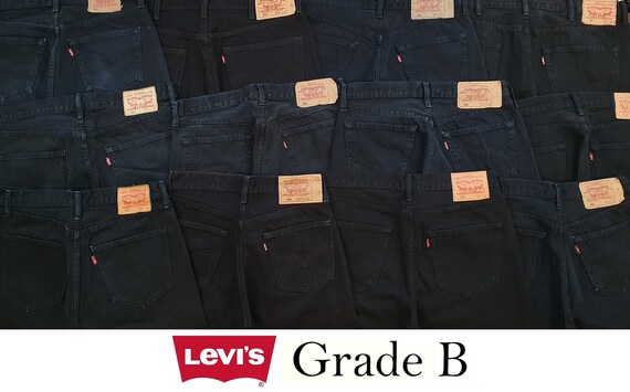 Levi's 501 Vintage Jeans // Denim Nero // W25 W40 // | Etsy Italia