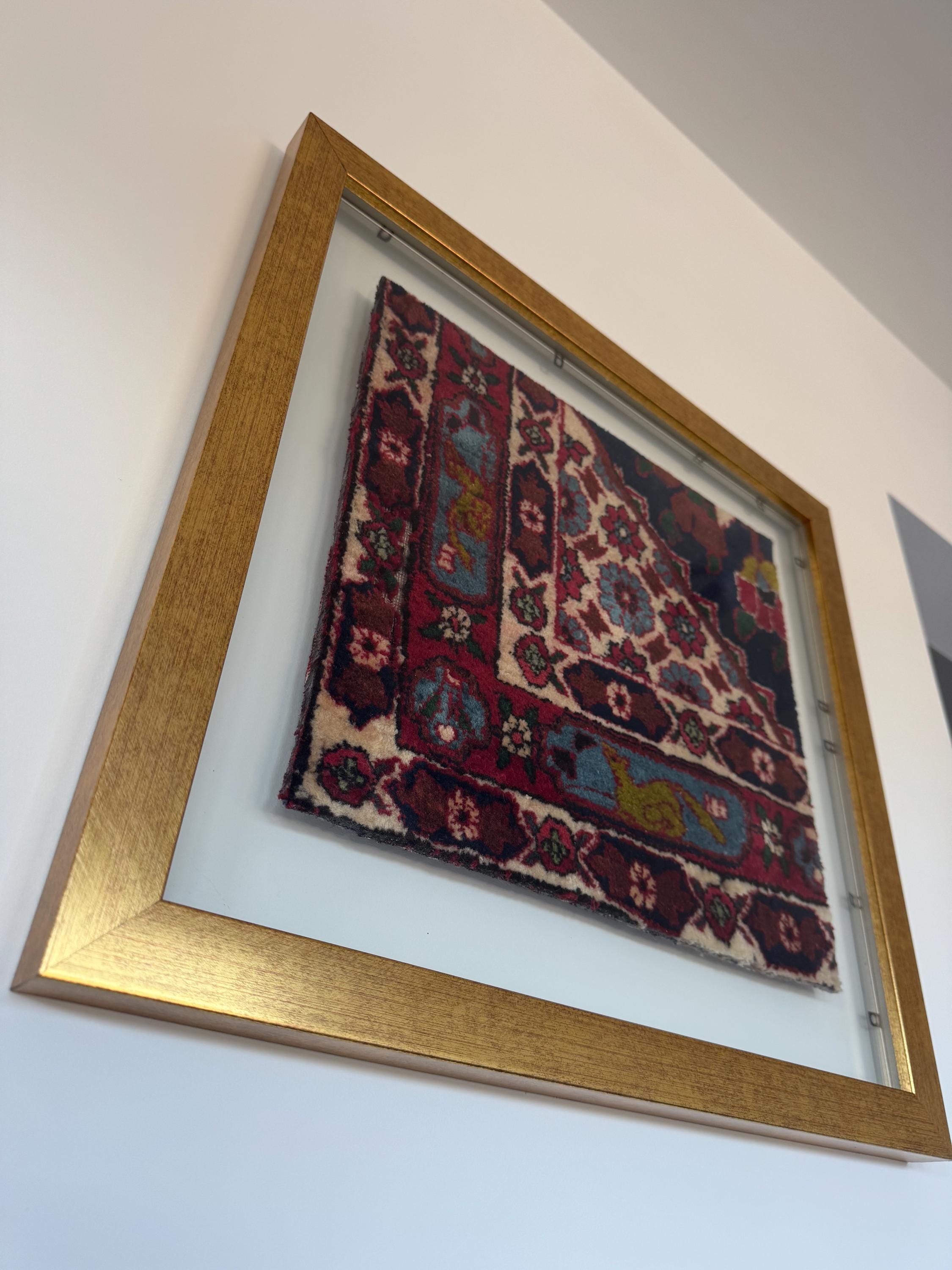 Antique Rug Frame, Rug Frame, Rug Wall Art, 1930s Rug. 49 Cm X 47 Cm - Etsy