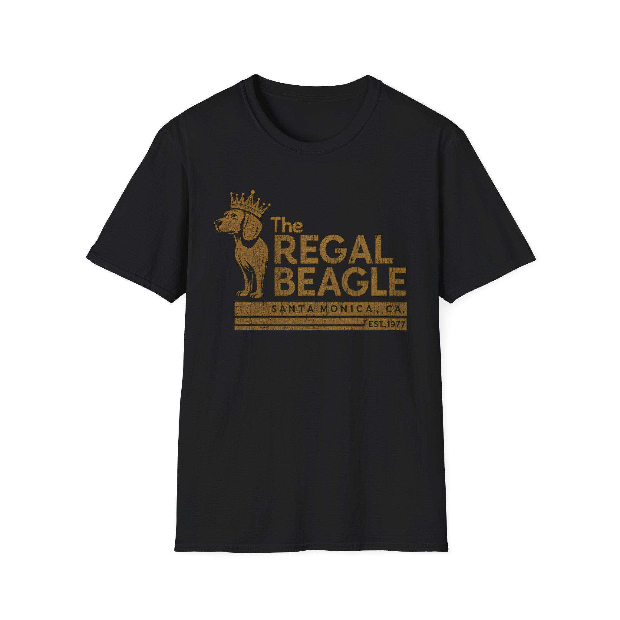 T-shirt Unisexe Drôle The Regal Beagle - Motif Beagle Rétro - Tailles S à 3XL