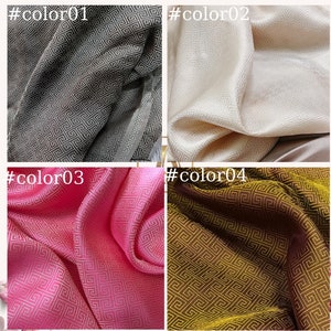 PURE MULBERRY SILK fabric by the yard - Handmade silk - Organic fiber - Vintage textile - Gift for her - Silk apparel fabric - Pattern silk