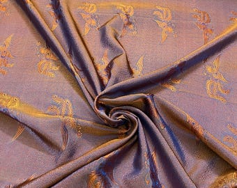 PURE MULBERRY SILK fabric by the yard - Pattern silk - Handmade silk fabric - Organic fiber - Dress making - Silk for sewing - Gift for her