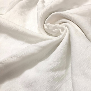 WHITE TUSSAR SILK Fabric by the yard – Pure mulberry silk - Handwoven Tussar Silk Fabric - Textured Silk – Handmade silk - Gift for women
