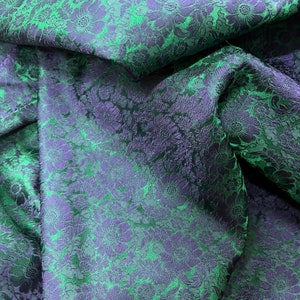 PURE MULBERRY SILK Fabric by the Yard Chrysanthemum Pattern | Etsy