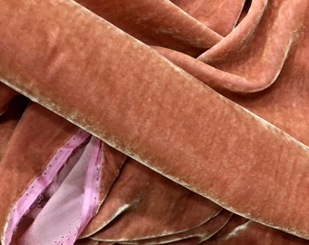 100% MULBERRY SILK VELVET fabric by the yard – Luxury Silk Velvet for Dress, Skirt, High End Garment – Gift for women - Silk apparel fabric