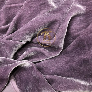 100% MULBERRY SILK VELVET fabric by the yard – Luxury Silk Velvet for Dress, Skirt, High End Garment – Gift for her - Silk apparel fabric