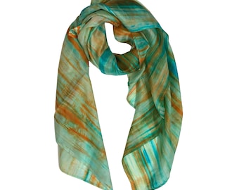 100% PURE MULBERRY SILK Scarf - Square silk scarf - Luxury Silk Scarf for Women - Smooth and Lightweight Scarves - Gift for women