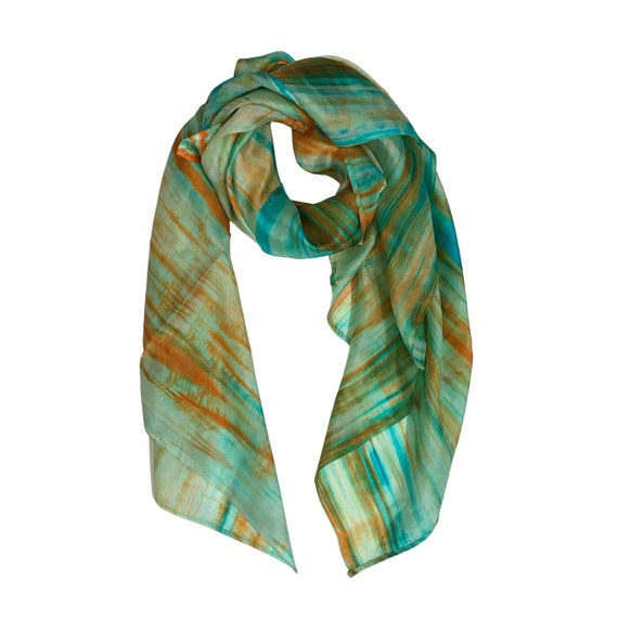 Sciarpa Donna In Satinato Poliestere - Scialle Elegante 200x70 Cm Per Cerimonie E Serate - Foto 5