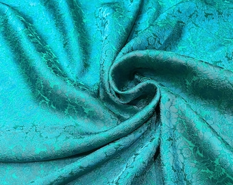 PURE MULBERRY SILK fabric by the yard - Chrysanthemum pattern silk fabric - Handmade silk - Silk for sewing - Dress making - Gift for her