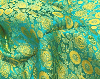 Bloemenzijden stof op maat gesneden - Bloemenzijde - Handgemaakte stof - Biologische vezels - Kleding maken - Cadeau voor haar - Zijden kledingstof