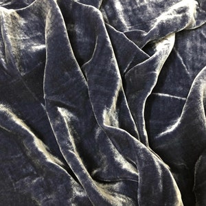 100% PURE MULBERRY SILK Velvet fabric by the yard – Luxury Silk Velvet for Dress, Skirt, High End Garment – Gift for women – Silk for sewing