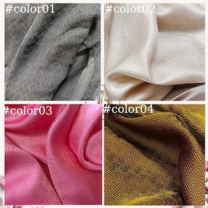 PURE MULBERRY SILK fabric by the yard - Handmade silk - Organic fiber - Vintage textile - Gift for her - Silk apparel fabric - Pattern silk