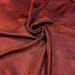 Tissu en soie pure MULBERRY par mètre - Motif floral - Soie faite main - Tissu pour vêtements en soie - Confection de robes - Tissu en soie - Cadeau pour femme