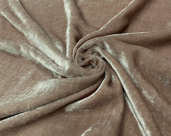 100% MULBERRY SILK VELVET fabric by the yard – Luxury Silk Velvet for Dress, Skirt, High End Garment – Gift for women - Silk apparel fabric