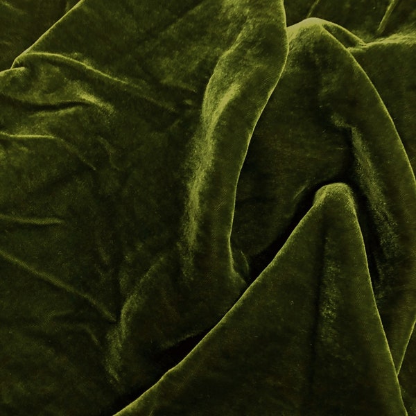 100% MULBERRY SILK VELVET fabric by the yard – Luxury Silk Velvet for Dress, Skirt – Gift for her – Solid color - Silk for sewing