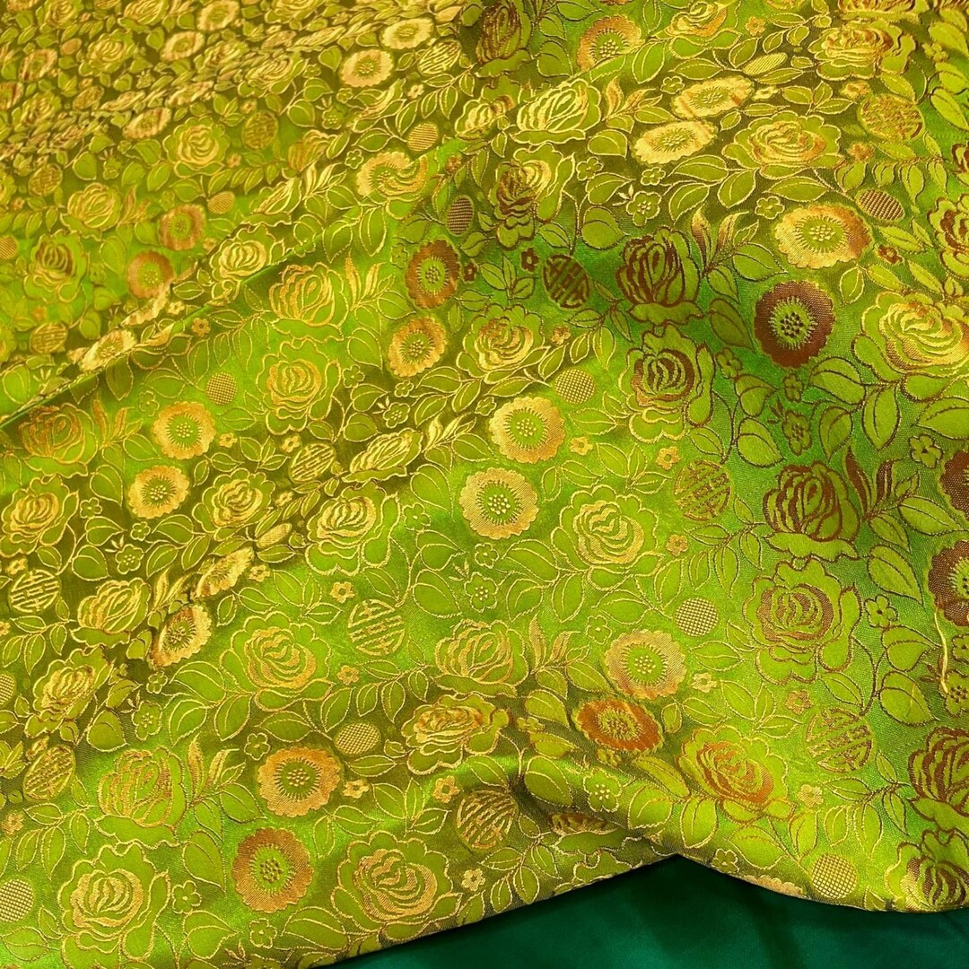 PURE MULBERRY SILK Fabric by the Yard Floral Silk Fabric Handmade