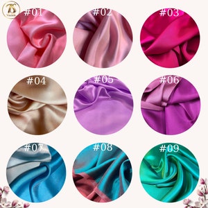 PURE MULBERRY SILK fabric by the yard - Satin silk fabric - Handmade fabric - Organic fiber - Dress making - Gift for women