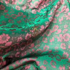 Green - Handspun Handloom Mulberry Silk Plain Fabric 07