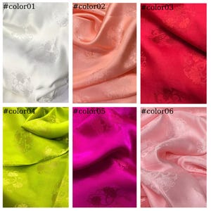 Tissu PURE MULBERRY SOIE par mètre - Soie florale - Tissu en soie fait main - textile vintage - Couture - Couture de vêtements - Cadeau pour elle