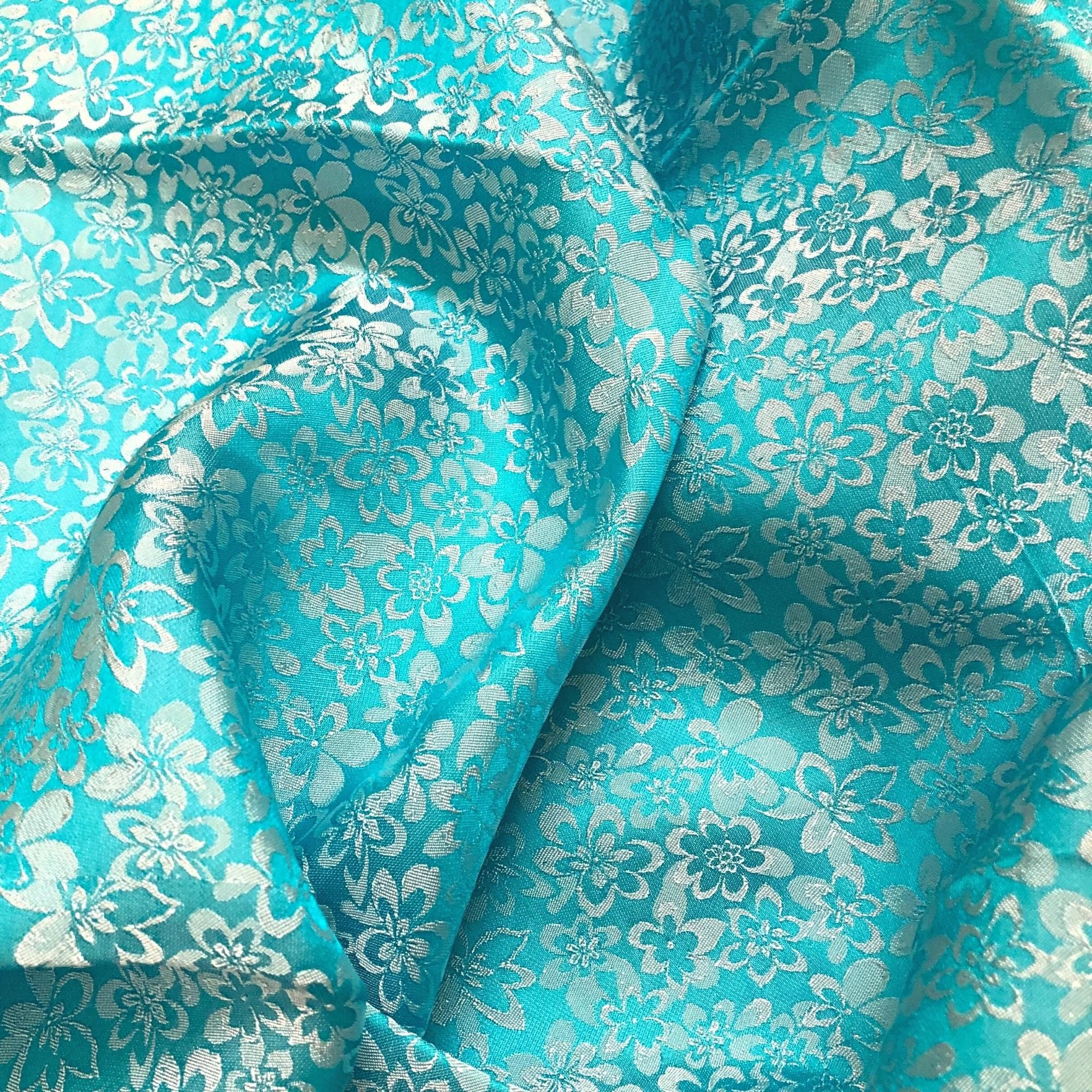 PURE MULBERRY SILK Fabric by the Yard Floral Silk Fabric Etsy