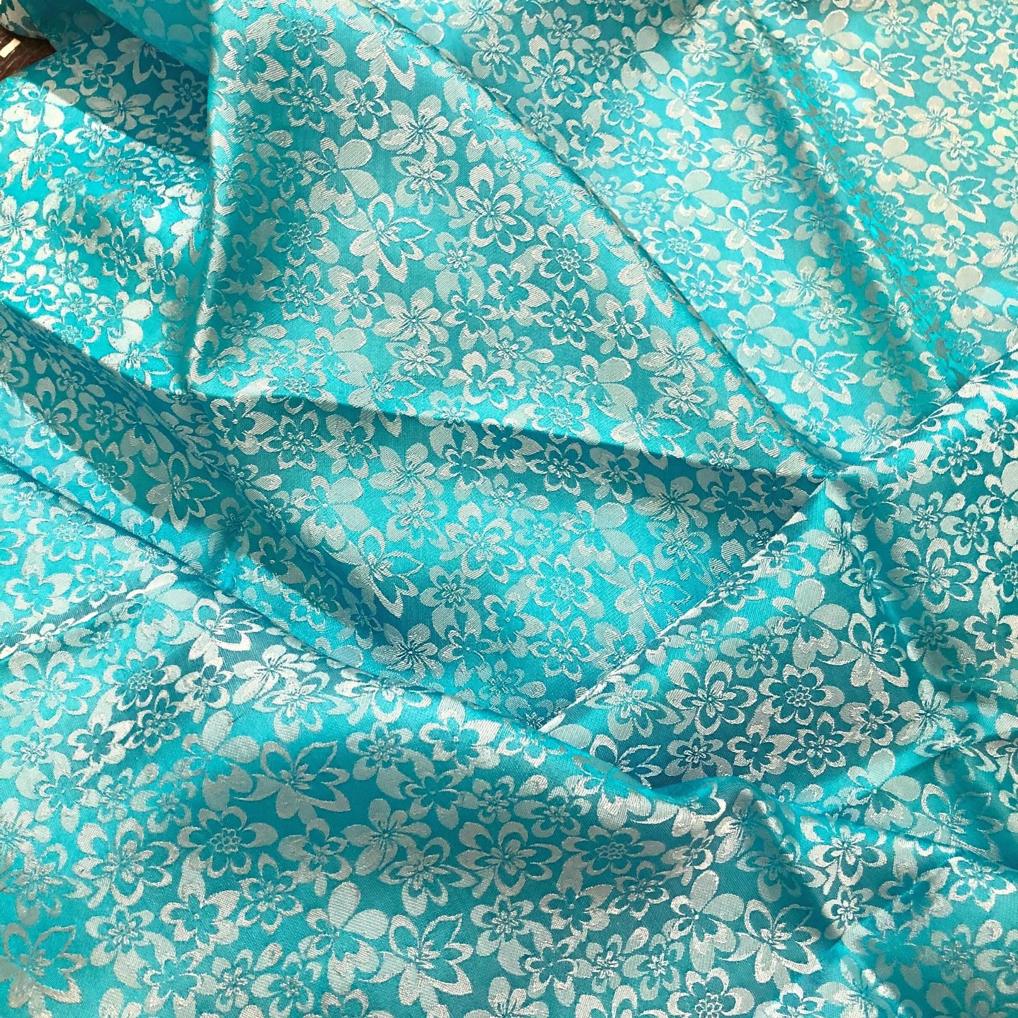 PURE MULBERRY SILK Fabric by the Yard Floral Silk Fabric Etsy