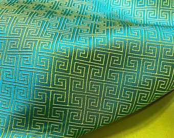 PATTERNED SILK fabric by the yard - Handmade fabric - Organic fiber - Vintage textile - Gift for her - Personalized gift - Dress making