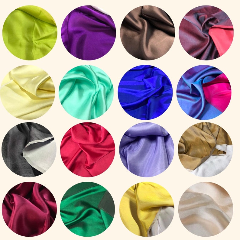 Silk Examples PURE MULBERRY SILK Fabric by the Yard - Satin Silk - Handmade Fabric ...