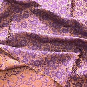 PURE MULBERRY SILK fabric by the yard - Floral silk - Handmade silk - Organic fiber - Silk for clothes - Dress making - Silk apparel fabric
