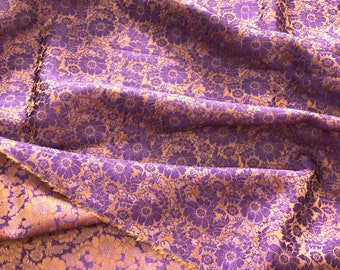 PURE MULBERRY SILK fabric by the yard - Floral silk - Handmade silk - Organic fiber - Silk for clothes - Dress making - Silk apparel fabric