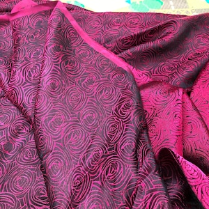 MULBERRY SILK fabric by the yard - Floral silk - Handmade silk fabric - Organic fiber - Fabric silk - Gift for women - Silk apparel fabric