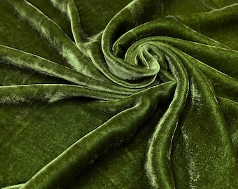 100% MULBERRY SILK VELVET stof op maat gesneden - Luxe Zijde Fluweel voor Jurk, Rok, High End Kledingstuk - Cadeau voor vrouwen - Zijde om te naaien