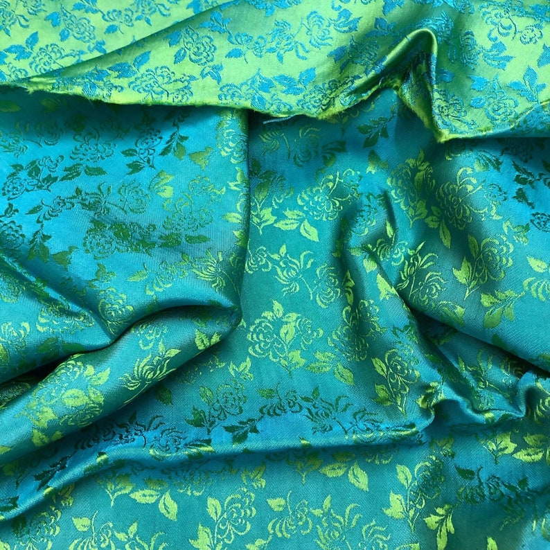 PURE MULBERRY SILK Fabric by the Yard Floral Silk Fabric Etsy