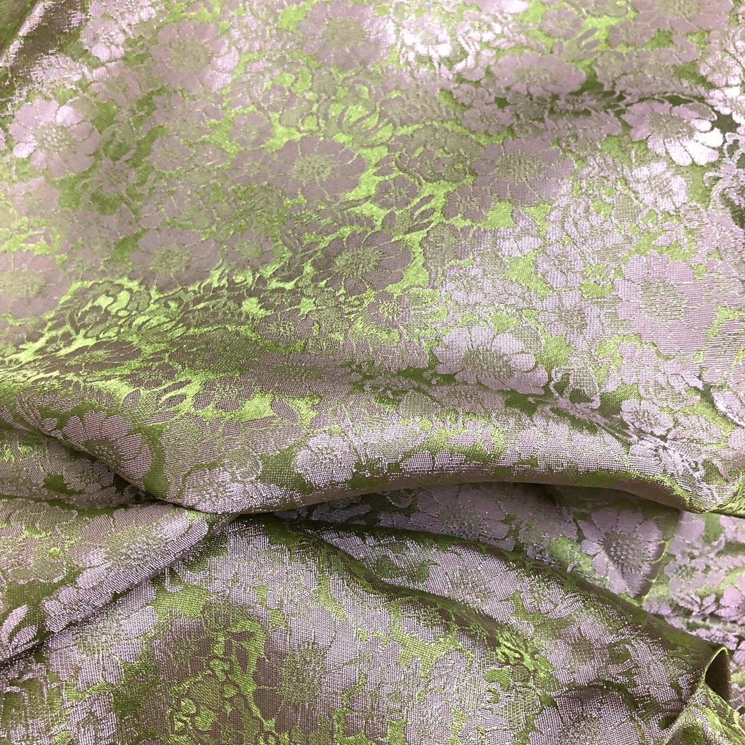 FLORAL MULBERRY SILK Fabric by the Yard Handmade Silk Organic Fiber