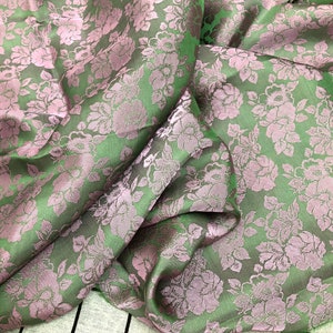 PURE MULBERRY SILK fabric by the yard - Floral silk fabric - Handmade fabric - Organic fiber - Making dress - Gift for her - Silk for sewing