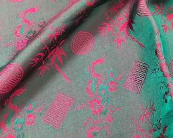 PURE MULBERRY SILK fabric by the yard - Floral silk - Handmade fabric - Organic fiber - Dress making - Gift for women - Silk apparel fabric