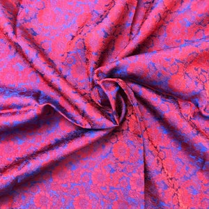 PURE MULBERRY SILK fabric by the yard - Floral Silk  - Handmade silk - Luxury silk - Gift for women - Dress making - Silk apparel fabric