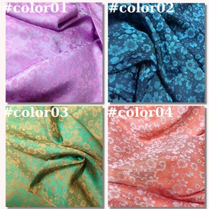 FLORAL MULBERRY SILK fabric by the yard - Handmade silk fabric - Organic fiber - Silk apparel fabric - Gift for women - Silk for Sewing