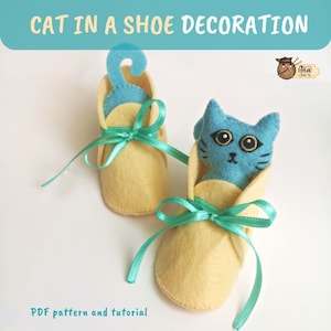 Adorable felt cats for decorating or sewing - explore my patterns and create your own fluffy feline buddies!