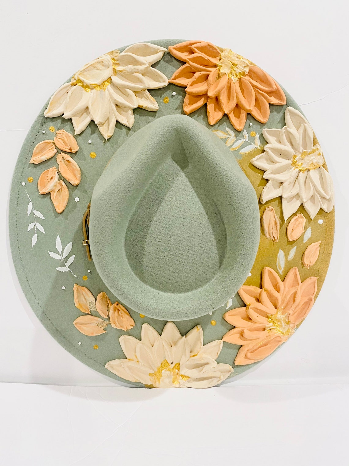 Mint Green Fedora Hat Customized Fedora Hat Personalized Etsy