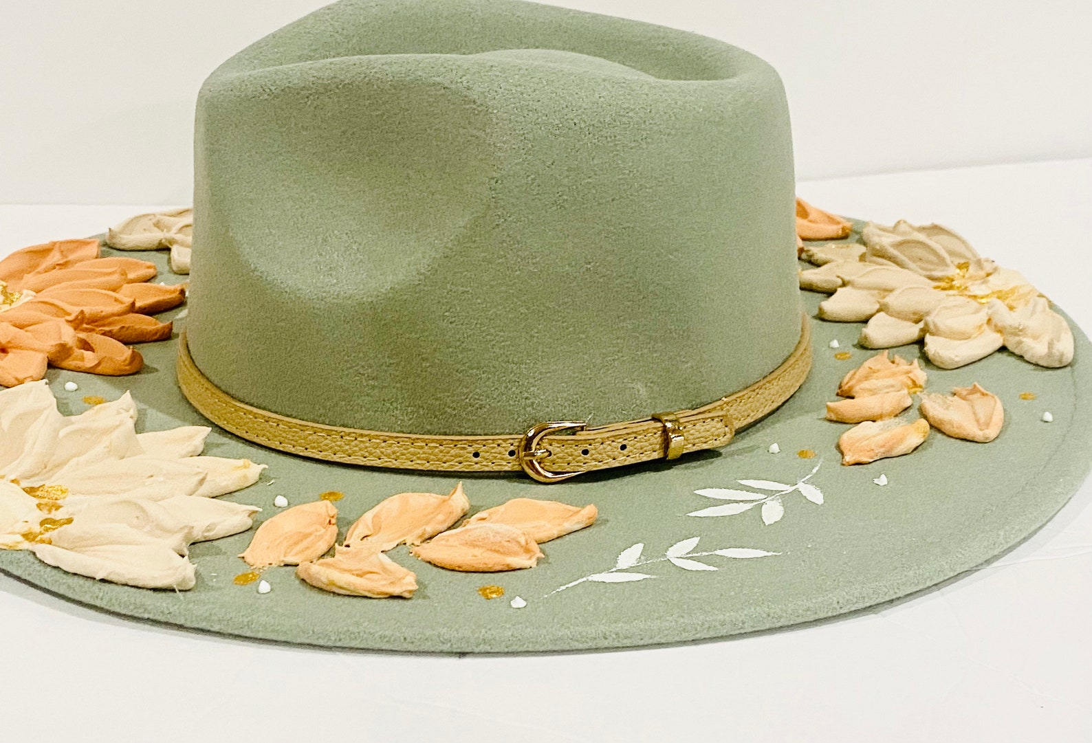 Mint Green Fedora Hat Customized Fedora Hat Personalized Etsy