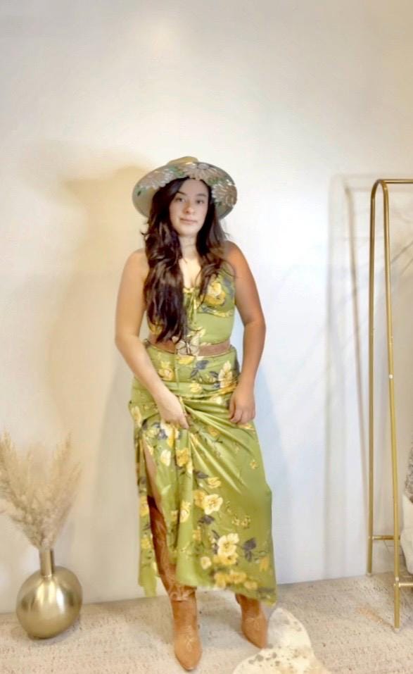 Green Cactus Dress - Etsy