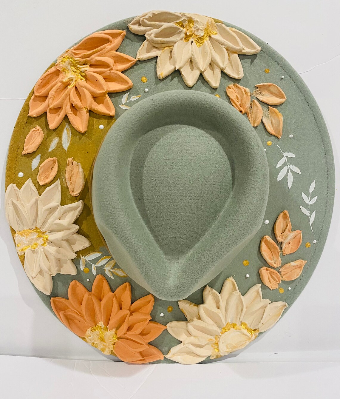 Mint Green Fedora Hat Customized Fedora Hat Personalized Etsy