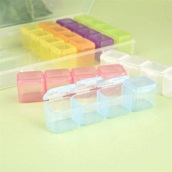Plastic Storage Jewelry Box Compartment Adjustable Container for Beads earring 