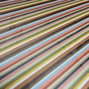 Multicolor Striped Woven Fabric