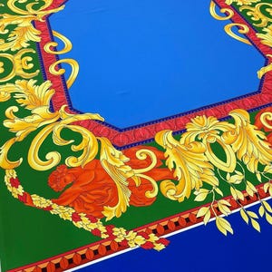 Baroque Silky Crepe Fabric by the Yard - 150x100cm Panel Fabric