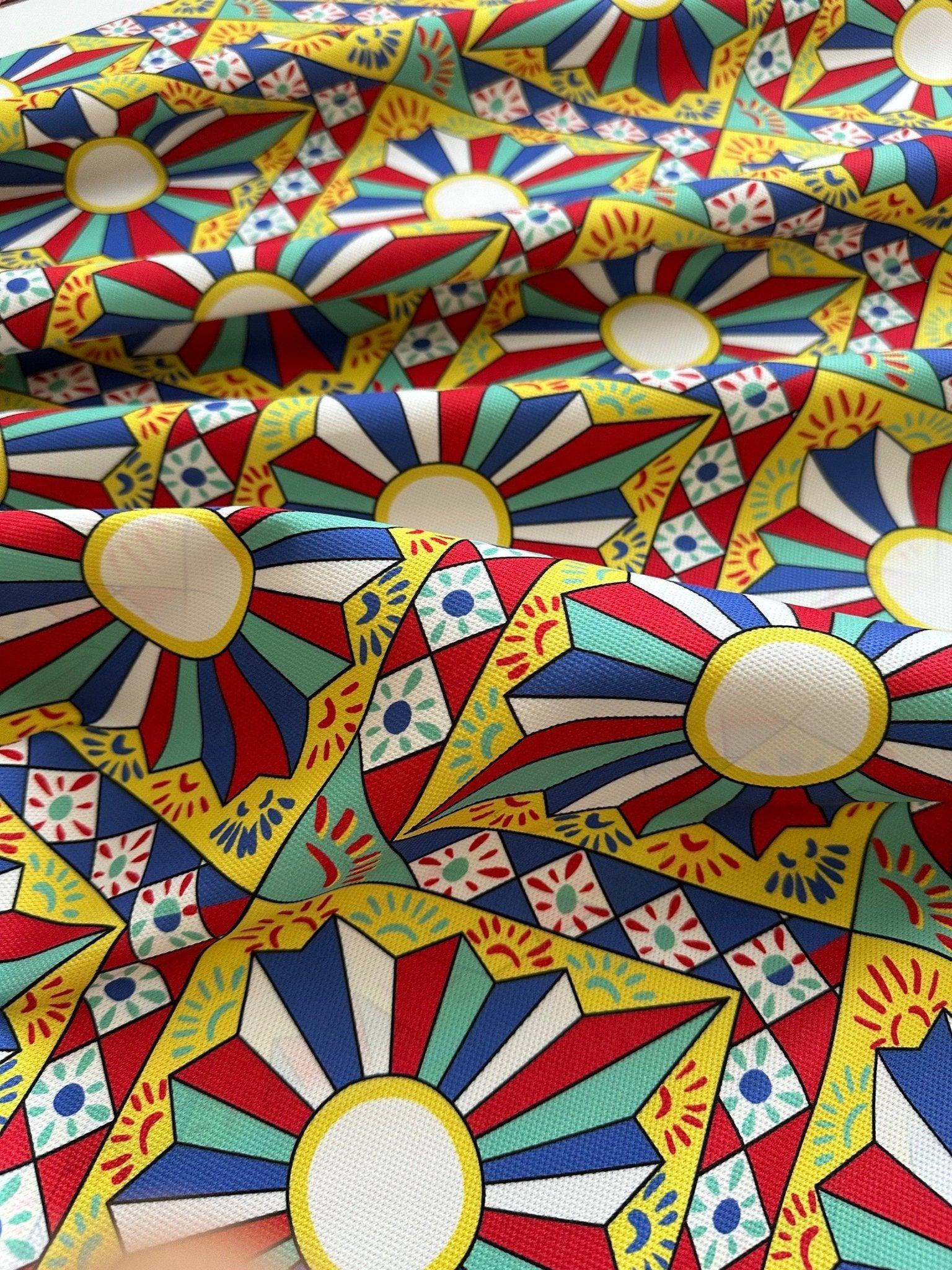 Sicilian Caretto Upholstery Fabric - Patterned Decorative Material