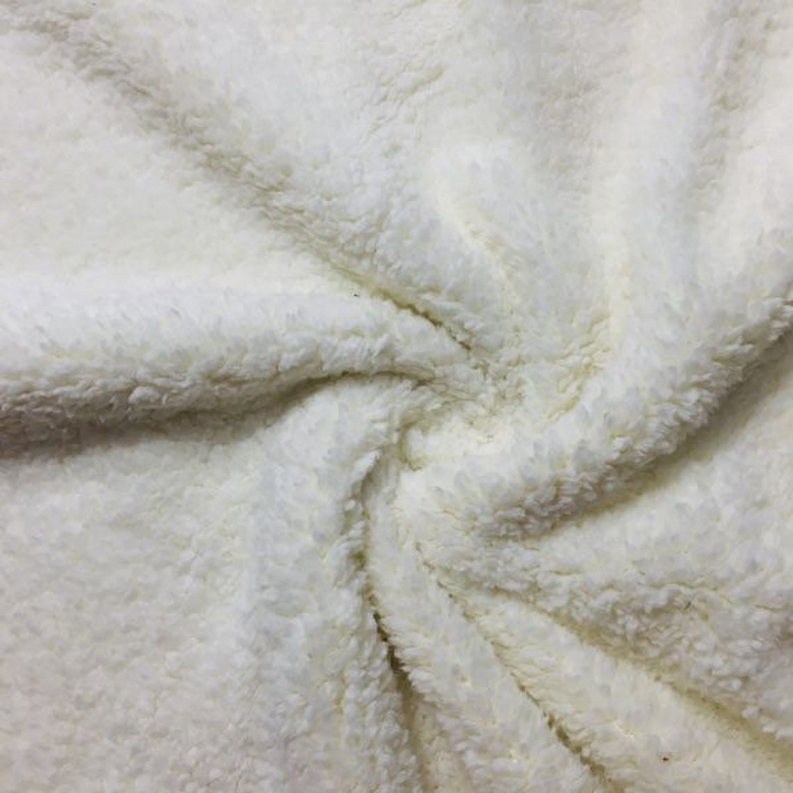 Off white Sherpa Faux Fur fabric Soft fabric Fleece Fabric Etsy