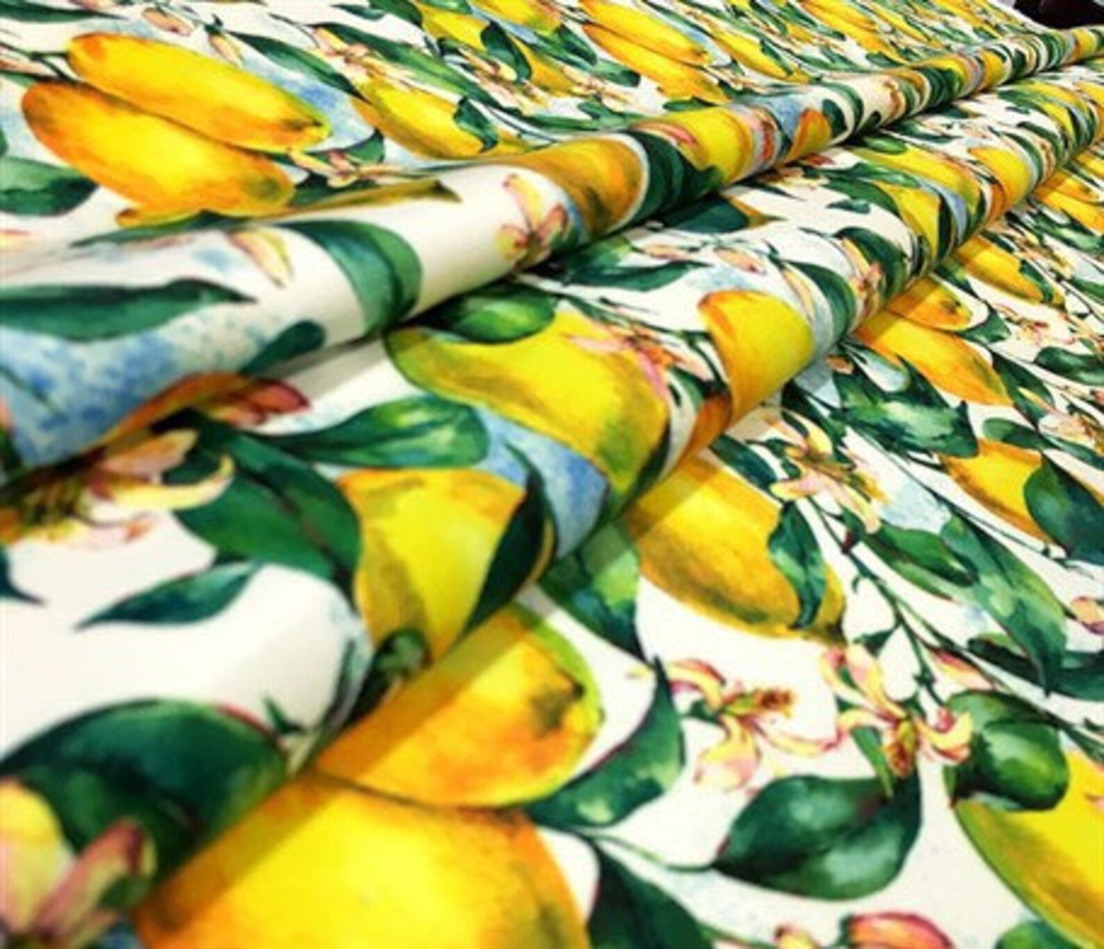 Lemon Print Upholstery Fabric Digital print fabric Etsy